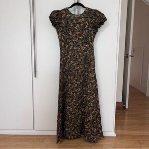 Doen Rhodia Dress - Noir Narcissus Floral sz S